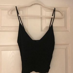 Brandy black crop top